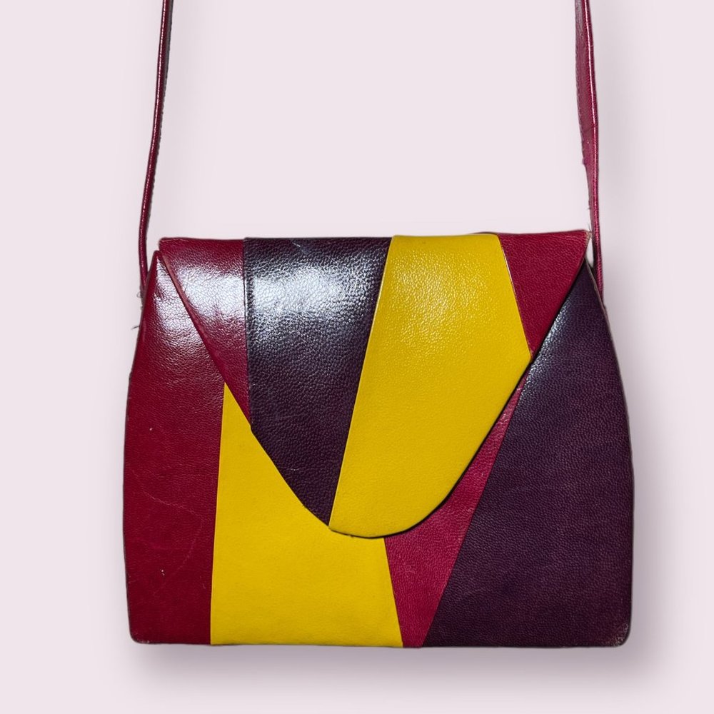 VTG structured color block crossbody